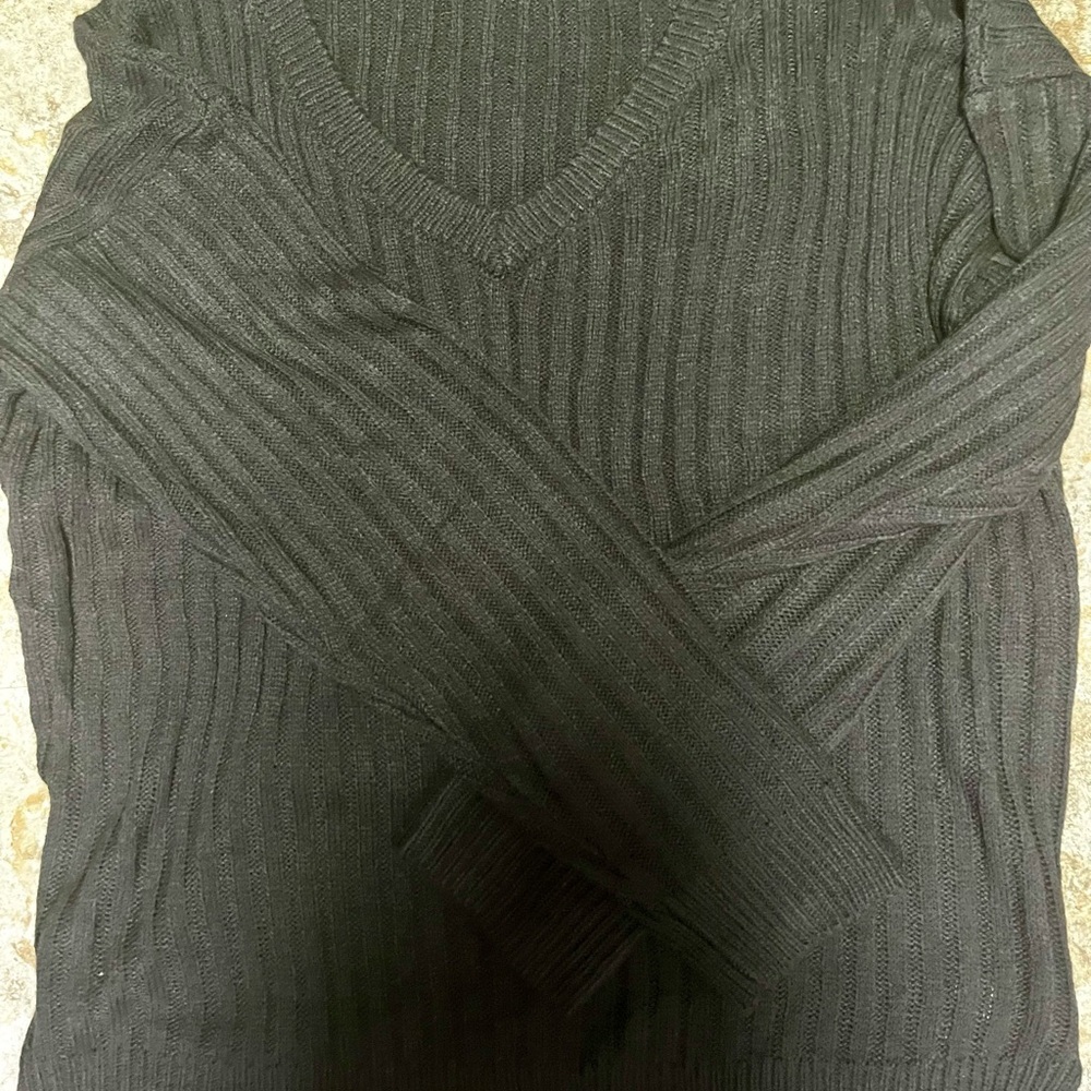 LuLaRoe Women's V-Neck Sweater - Dark Gray